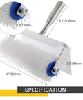Spiked Screeding Compound Roller For Leveling Floors Pro Grade Boss Level 10 Inch By 1 Inch Bubble Free Smooth Screed Surface