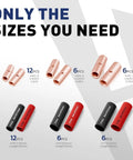 Uninsulated Butt Connectors Kit With 24 Bare Copper Splice Terminals AWG 8-4 And 24 Pcs 3 To 1 Heat Shrink Tubing for various sizes