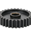 Close-up of a steel gear from the Beefy Steel RC Servo Spur Gear Set With 24 Tooth Internal Spline Module 0.8 High Strength Replacement Gears.