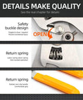 5-In-1 Pro-Grade Fiber Optic Tool Kit With FC-6S Cleaver, Return Spring and Safety Buckle Design