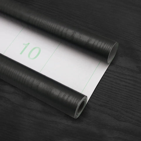 Black Wood Contact Paper Peel And Stick 118 Inch By 16 Inch Waterproof Self Adhesive Wallpaper showing woodgrain texture