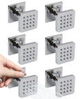 Solid Brass Shower Body Jets With Adjustable Flow In Polished Chrome Round Design, Angle Adjustable Massaging Jets With Independent On Off Valve, High Pressure Water Flow, Compatible With US Standard NPT One Half Inch Interface