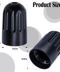 10 Pack TPMS Tire Valve Long Stem Caps Black Plastic For TR20008 TPMS Universal Fit For Cars SUVs, product size details