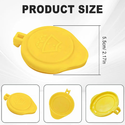 Washer Fluid Cap Replacement For Ford C Max Escape Focus Mustang Lincoln MKC Yellow Direct Fit Heat Resistant Plastic