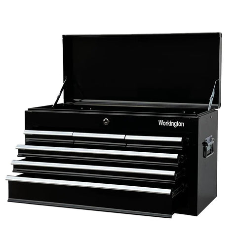 Portable Metal Tool Chest With 6 Drawers 24 Inch Cabinet Ball Bearing Drawer Slides Lockable Steel Tool Storage Box Organizer