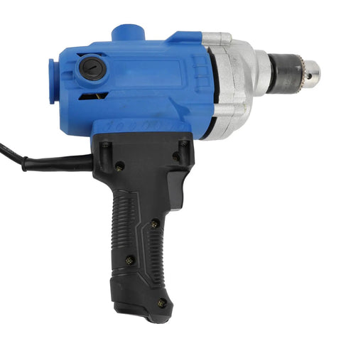 Heavy Duty Corded Mixing Drill With Six Speed Settings Up To Three Thousand Rpm Built Like A Real Workhorse for secure grip.