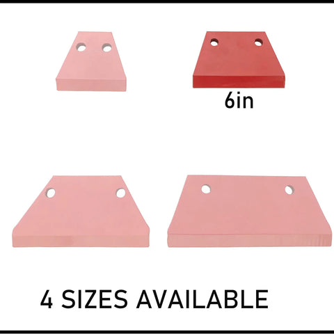 Heavy Duty 6 Inch Red Replacement Blade For Earth Auger With Durable Manganese Steel And Carbon Tungsten Coating Easy Install