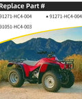 Trail-ready FourTrax 300 TRX300FW ATV, compatible with Honda Rear Differential Bearings Seals Kit For FourTrax 300 TRX300 TRX300FW 1988-2000 Beefed Up O-Ring And Seal Pack With 3 Bearings, 3 O-Rings, 4 Oil Seals, Needle Bearing Set For Smooth Trail Rides