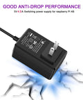 20W USB-C Power Supply for Raspberry Pi 4 with 5V 4A output, anti-drop performance, UL listed adapter, showing durability on cracked surface