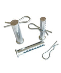 Beefy Adjustable Porous Clevis Pin Kit With Spring Steel 8 Hole Pin And R Clip For Farm And Automotive Fasteners Three Eighth Inch Diameter