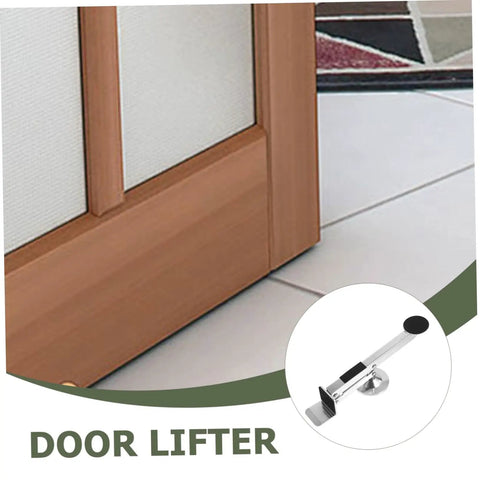 Heavy Duty Door Lifter Tool For Drywall And Board Work Easy Window Hinge Hoist with metal frame lifting a door.