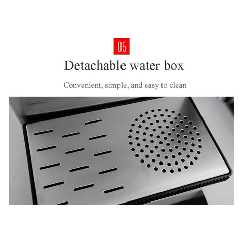 Detachable water box of Heavy Duty Commercial Steam Boiler For Bubble Tea Shops Automatic Electric Hot Water Heater.