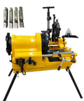 Heavy Duty 750 Watt Electric Pipe Threader Machine Half To Four Inch Threading Cutting And Reaming with installed blades.