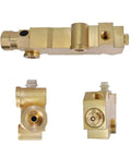 Heavy Duty Brass Brake Proportioning Valve For Disc Front And Drum Rear Setup Mount Bracket And Connector Kit compatible with Chevy Classic Car and Truck.