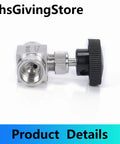Heavy Duty 304 Stainless Steel G Female Needle Valves For Precise Flow Control In Water Gas Oil With One Eighth Inch Threads