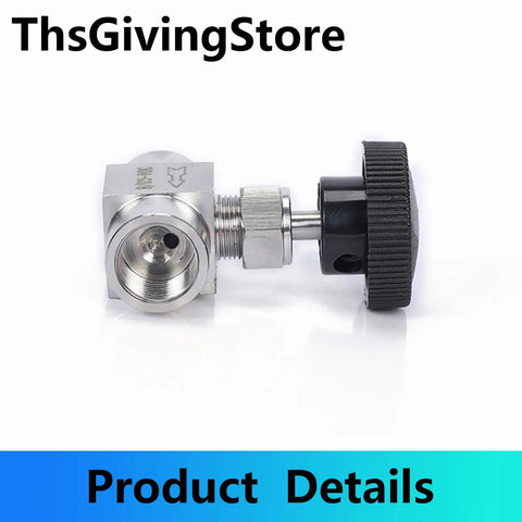 Heavy Duty 304 Stainless Steel G Female Needle Valves For Precise Flow Control In Water Gas Oil With One Eighth Inch Threads