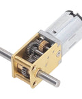 Heavy Hitter Brushed DC Gear Motor Churning Out Steady 34RPM Torque Via Dual Shafts And All Steel Gears Built Rock Solid For Robot Projects And Home Fixes showing gear mechanism and steel shafts.