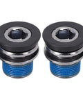2 Pack Bicycle Crank Arm Bolts For ISIS Axle Ebike M15 Thread Steel With Plastic Seal Black 15mm Length 8mm Hex Socket Easy Install Rustproof Cycling Parts Kit, pair