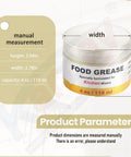 Food Grade 4 Oz Grease For Kitchen Mixers And Stand Mixers, Food Safe Lubricant To Reduce Gear Wear, Fits 4 To 7 Quart Models, Includes Gasket And Spatula, Prolongs Mixer Life And Keeps Beater Running Smoothly, 4 oz jar dimensions