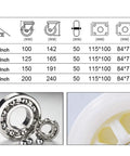 Hella Heavy Duty Nylon Trolley Caster Wheels For Furniture Rock Solid Three Sixty Swivel And Fixed Castors size chart with ball bearings