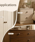 Six Pack Wood Ball Cabinet Knobs One And One Fifth Inch Diameter With Four Fifth Inch Screws Walnut Finish Easy Install Durable Wooden Drawer Hardware For Cabinets Dressers And Home Furniture on cabinets, wardrobes, and drawers