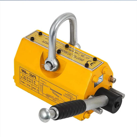 Haul Heavy Steel Without Breaking A Sweat Using This 600 Kg V Shaped Permanent Magnetic Lifter optimized for round bars, iron pipes, and sheets.