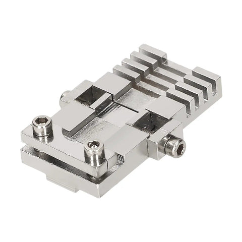 Universal Key Clamping Fixtures Set With Storage Box For Key Cutting Machines Portable Waterproof Dustproof Organizer close-up metal fixture.