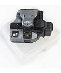 CT50 Optical Fiber Cleaver Dead On Cuts For Fiber Cable Splicing Multi Strand Compatible No Sweat Pro Grade Tool For Field Techs, viewed from above.