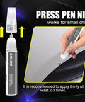 Demonstration of Subaru Ice Silver Metallic Touch Up Paint Kit 2 In 1 With Pen Tip And Brush For Quick Scratch Repair