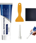 No Fuss DIY Wall Crack Repair Paste Kit For Drywall And Plaster, Quick Drying Hole Filler And Mending Putty, accessories displayed
