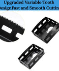 Close-up of 2-Pack Upgrade Square Slot Cutter for Drywall and Single-Gang Boxes showing heavy-duty pro-grade HSS blades.