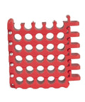 Red Cat5 And Cat6 Wire Management Comb For Taming That Ethernet Mess In Server Racks While Keeping Your Tech Rig Clean And Totally Pro During Heavy Cable Bundling