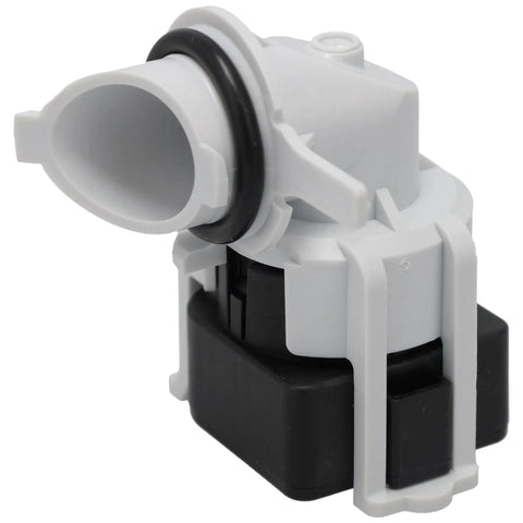 Dishwasher Pressure Sensor Replacement WD21X25468 Easy DIY Install Fixes Leaks And Poor Washes Model Specific Fit For Select Dishwashers Keeps Water Pressure In Check, white plastic sensor with black base