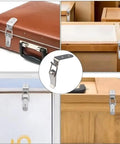 Heavy Duty 304 Stainless Steel 90 Degree Toggle Latch With Secure Duck Bill Buckle For Tool Boxes Car Hoods Cabinets And Trunks Built Like A Tank That Grabs Super Tight Pair Of Two on various storage boxes.