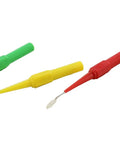Back Probe Kit With Color Coded Probes For Automotive Harnesses Fuel Injectors And Sensors, Stainless Steel Straight 45 And 90 Degree Tips