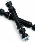 Tough As Nails Front Stabilizer Link Kit Pair Bolt On Direct Swap Replaces 2007 To 2016 Chevy Silverado GMC Sierra, black sway bar ends.