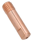 Close-up of a red copper tip from 20 Pack MIG Welding Tips For 0.030 To 0.040 Inch Torches 0.8 To 1.0mm 15AK Compatible Consumables