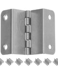 8 Piece Stainless Steel Fold Down Cabinet Hinges With Four Hole Four Fold Design And Right Angle Rotation Workhorse Heavy Duty