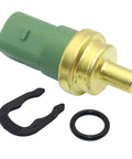 Keep Your Ride Cool Without Any Drama With This Replacement Coolant Temperature Sensor For Vw And Audi Models Straight Swap Temp Switch Fits Part 059 919 501A Smooth As Butter, showing the sensor and accessories.