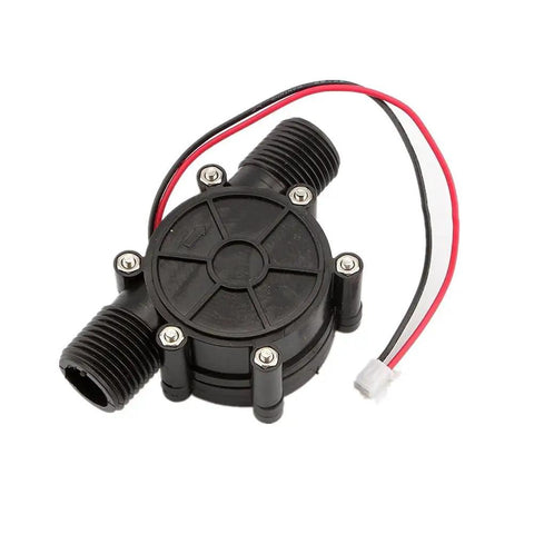 Front view of a Portable Micro Hydro Water Generator For 12V DC Charging And 10W Powering Tools And LED Lights Off Grid Outdoor Power Turbine
