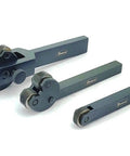 Set Of 3 Knurling Tools For Lathe And Metalworking Pro Grade Heavy Duty Precision Knurling Wheels With Straight Line Pattern