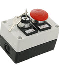 660V 10A Red Mushroom Push Button Switch Momentary Action With 2 Position On Off Key Lock Rotary Built Tough For Industrial Control Panels 5mm Mounting Hole And Clear Easy To Read Status Indicator on compact panel box