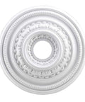 Eighteen Inch White Ceiling Medallion For Fans And Chandeliers, Lightweight And No Fuss To Install, Classic English Study Style Decor
