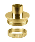 ShopReady Brass Router Template Guide With DeadOn Lock Nut 17 32 By 5 8 Inch, showing brass bushing and locking nut.