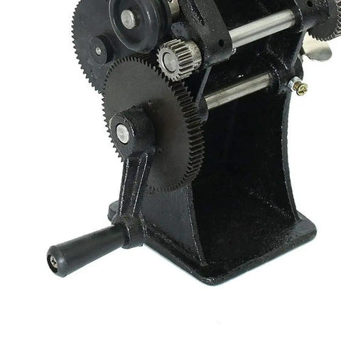 Manual Dual Purpose Coil Winding Machine With Mechanical Counter 0 To 99999 US Stock Rugged Steel Gears Ergonomic Handle Ready To Roll For Transformers Motors And Hobby Coils Precise User Friendly, cast iron frame and hand crank