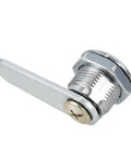 Cam Lock For Drawer Cabinet 0.69 Inch Outside Cylinder, Five Eighths Inch Length, fits three-eighths inch panel thickness key view.