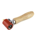 Silicone Seam Roller High Temperature Resistant Heavy Duty Pro Grade Hand Pressure Roller For PVC TPO EPDM Roofing And Vinyl Decking With Ergonomic Wood Handle 40mm Red Heat Resistant Up To 500 Degrees F