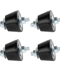 4 Pack M8 Rubber Vibration Isolator Mounts 40x26mm Anti Vibe Shock Absorbers for Mini Split Heat Pumps Air Compressors, set of four