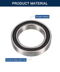 6803-2RS Deep Groove Ball Bearing 17x26x5mm Double Rubber Sealed Pre Lubricated Chrome Steel High Speed Low Noise ABEC 1 P0 For RC Hobby Robotics CNC And Precision Machinery, chrome steel