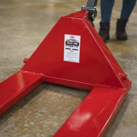 Real Deal Heavy Duty Manual Pallet Jack With Rock Solid Steel Build And Massive 5500 Lb Capacity Designed For No Sweat Hauling And Daily Warehouse Moving Jobs